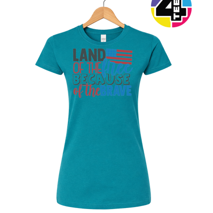 Land of the Free Brave Women's Tee