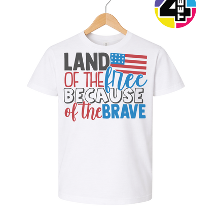 Land of the Free Brave Youth Tee