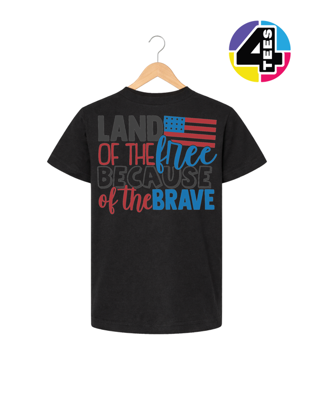 Land of the Free Brave Youth Tee