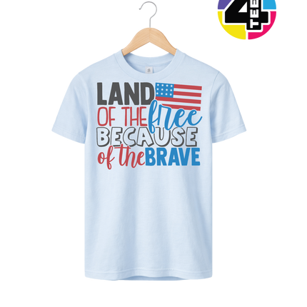 Land of the Free Brave Youth Tee