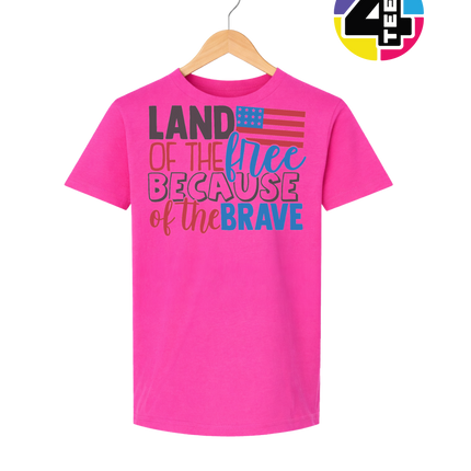 Land of the Free Brave Youth Tee