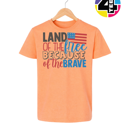 Land of the Free Brave Youth Tee