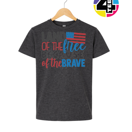 Land of the Free Brave Youth Tee