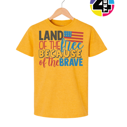Land of the Free Brave Youth Tee
