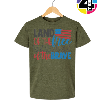 Land of the Free Brave Youth Tee