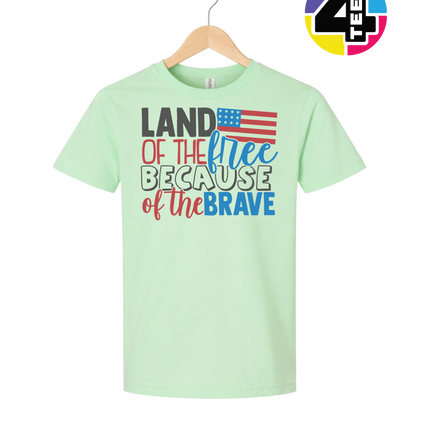 Land of the Free Brave Youth Tee