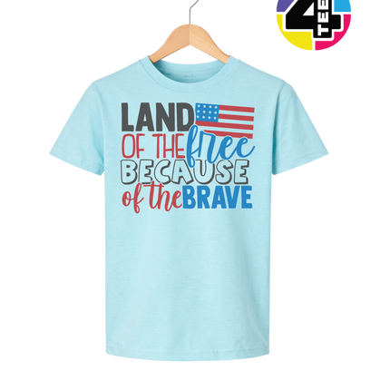 Land of the Free Brave Youth Tee