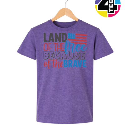 Land of the Free Brave Youth Tee