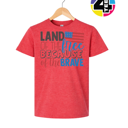 Land of the Free Brave Youth Tee
