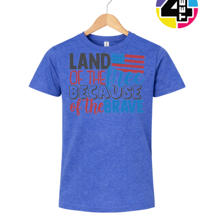 Land of the Free Brave Youth Tee