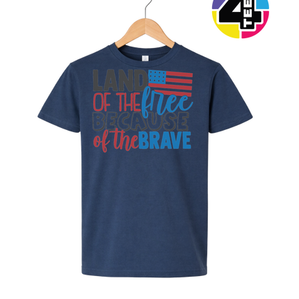 Land of the Free Brave Youth Tee