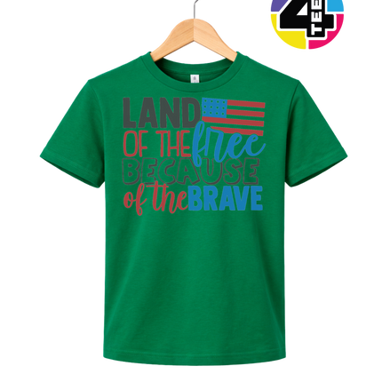 Land of the Free Brave Youth Tee