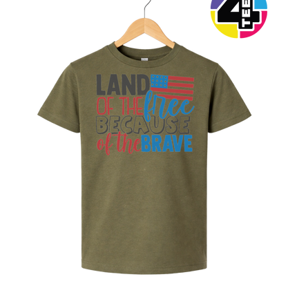 Land of the Free Brave Youth Tee