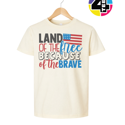 Land of the Free Brave Youth Tee