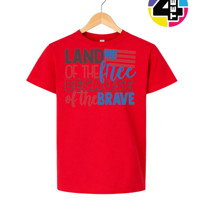 Land of the Free Brave Youth Tee
