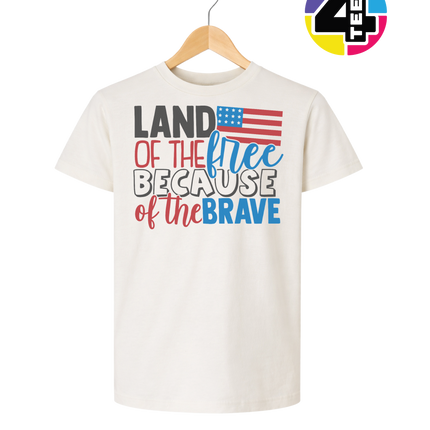 Land of the Free Brave Youth Tee