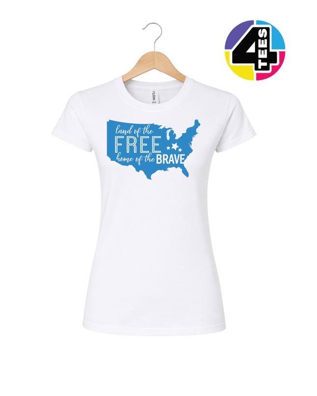Land of the Free Home of the Brave Women's Tee