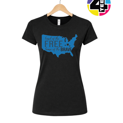 Land of the Free Home of the Brave Women's Tee