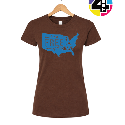 Land of the Free Home of the Brave Women's Tee