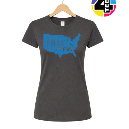 Land of the Free Home of the Brave Women's Tee