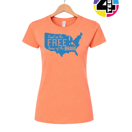 Land of the Free Home of the Brave Women's Tee