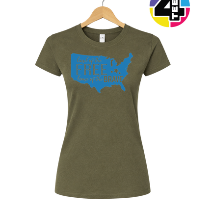 Land of the Free Home of the Brave Women's Tee