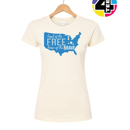 Land of the Free Home of the Brave Women's Tee