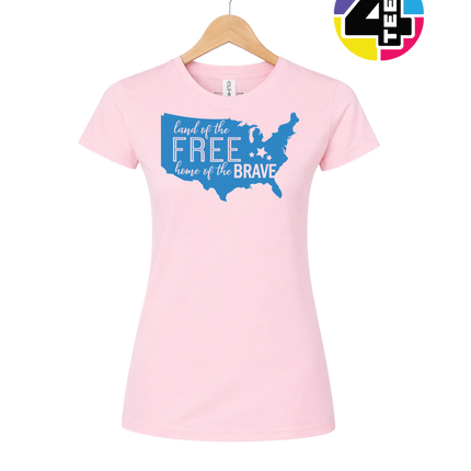 Land of the Free Home of the Brave Women's Tee