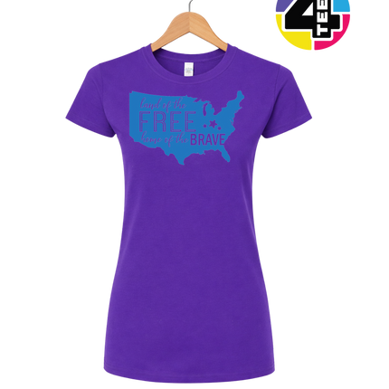 Land of the Free Home of the Brave Women's Tee