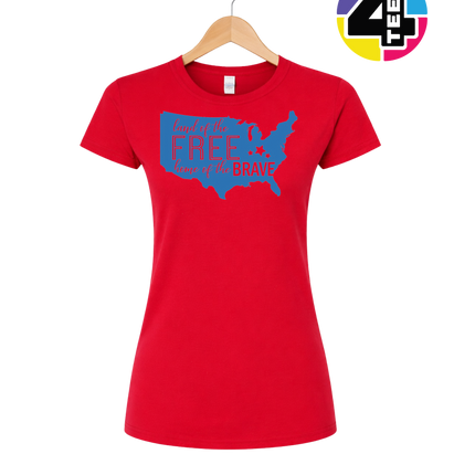 Land of the Free Home of the Brave Women's Tee