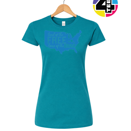 Land of the Free Home of the Brave Women's Tee