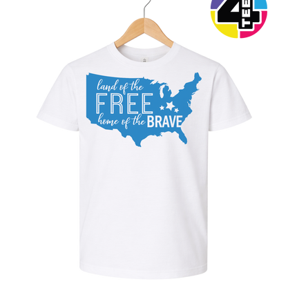 Land of the Free Home of the Brave Youth Tee