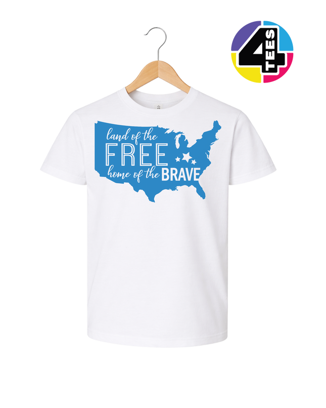Land of the Free Home of the Brave Youth Tee