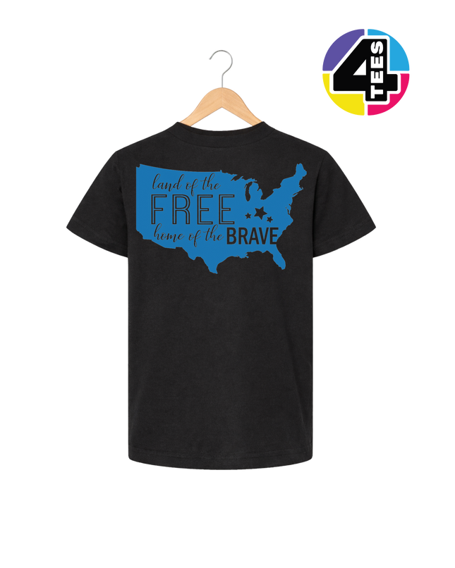 Land of the Free Home of the Brave Youth Tee