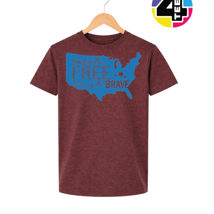 Land of the Free Home of the Brave Youth Tee