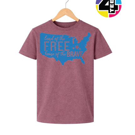 Land of the Free Home of the Brave Youth Tee