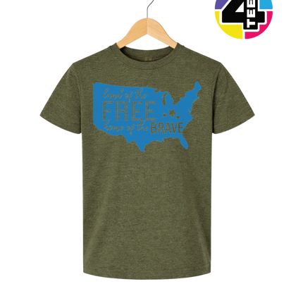 Land of the Free Home of the Brave Youth Tee