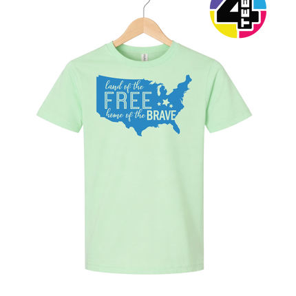 Land of the Free Home of the Brave Youth Tee