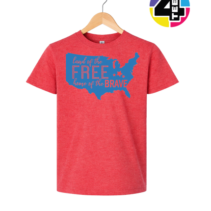 Land of the Free Home of the Brave Youth Tee