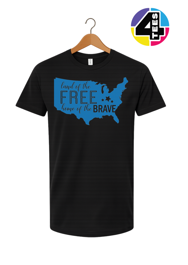 Land of the Free Home of the Brave Tee