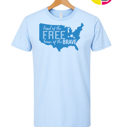 Land of the Free Home of the Brave Tee