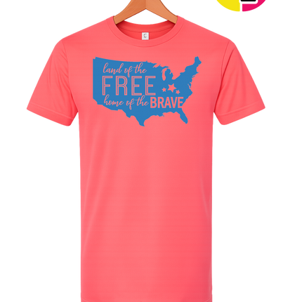 Land of the Free Home of the Brave Tee