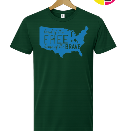 Land of the Free Home of the Brave Tee