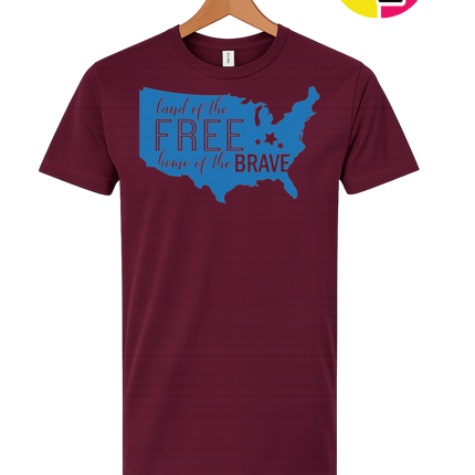 Land of the Free Home of the Brave Tee