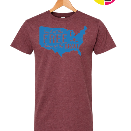 Land of the Free Home of the Brave Tee