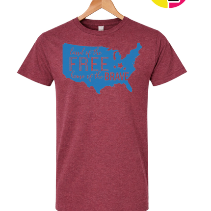 Land of the Free Home of the Brave Tee