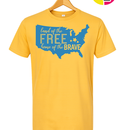 Land of the Free Home of the Brave Tee