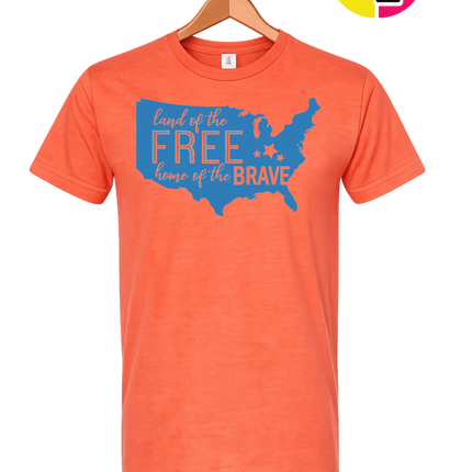 Land of the Free Home of the Brave Tee