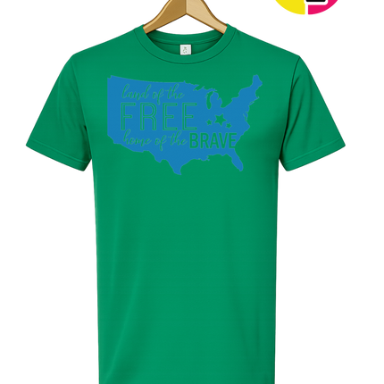 Land of the Free Home of the Brave Tee