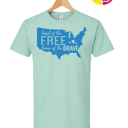 Land of the Free Home of the Brave Tee